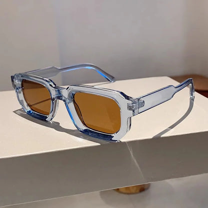 Car Sunglasses 1/4Set New Small Frame Rectangle Sun Glasses Women Cute Brand Colorful Glasses Simple Fashion Style Eyewear