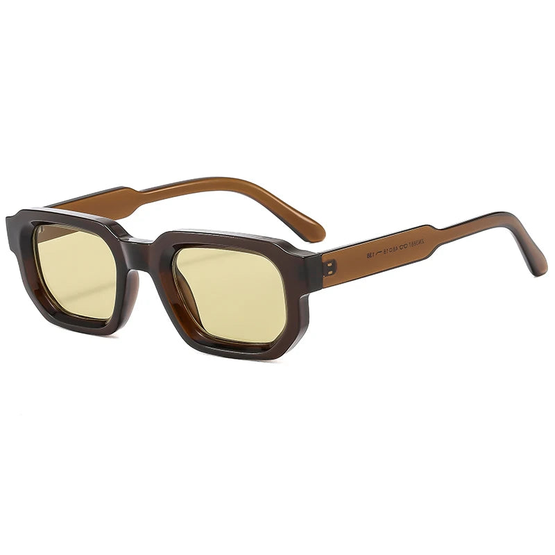 Car Sunglasses 1/4Set New Small Frame Rectangle Sun Glasses Women Cute Brand Colorful Glasses Simple Fashion Style Eyewear